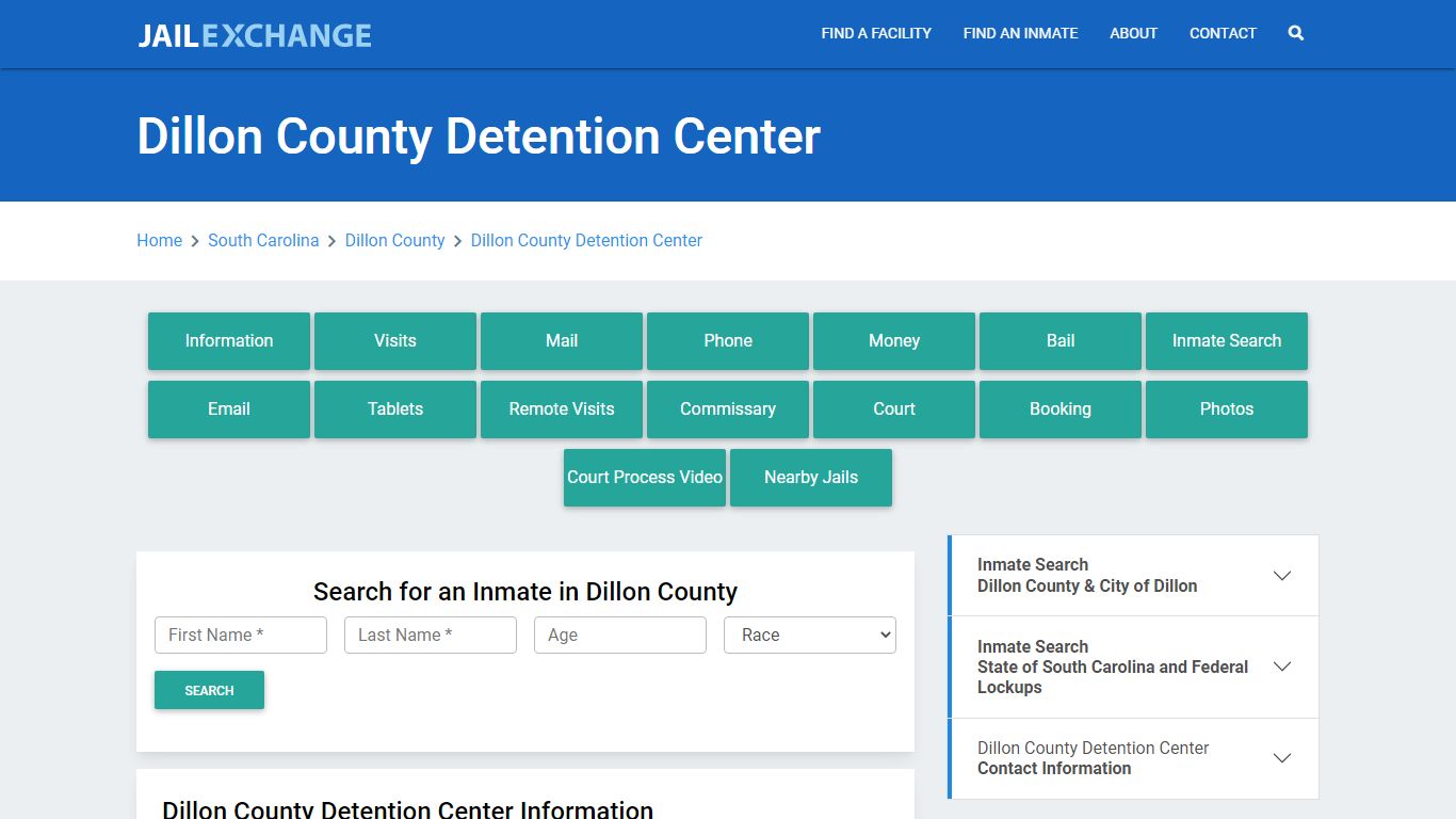 Dillon County Detention Center - Jail Exchange